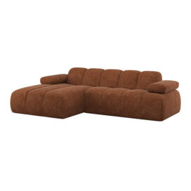 Woood Mojo Chaise Longue Bank Links Wollig Roestbruin