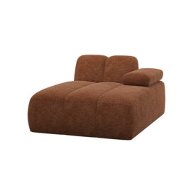 Woood Mojo Chaise Longue Element Rechts Wollig Roestbruin