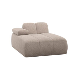 Woood Mojo Chaise Longue Element Links Wollig Donkerzand