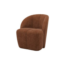 Woood Mojo Draaifauteuil Wollig Roestbruin
