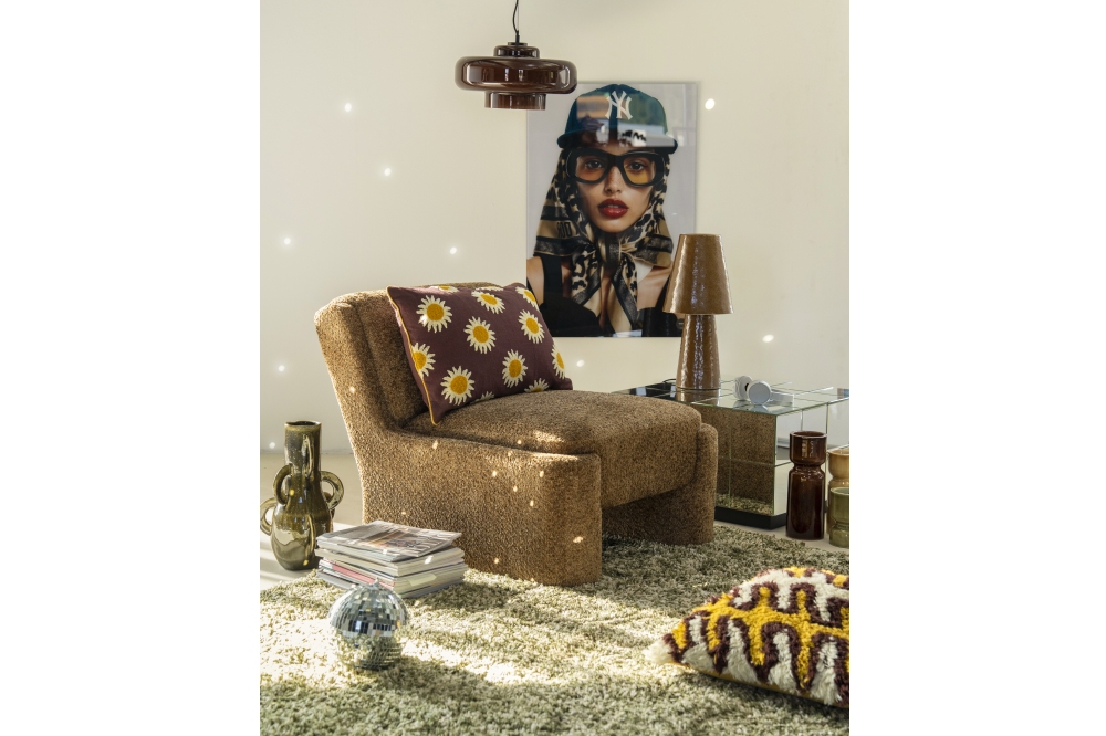 By-Boo Fauteuil Omla - Fluff Mosterd - Afbeelding 2