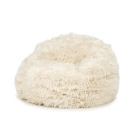 By-Boo Opblaasbare Ronde Fauteuil Snuzzle - Beige Fluffy