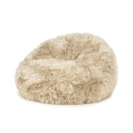 By-Boo Opblaasbare Ronde Fauteuil Snuzzle - Taupe Fluffy