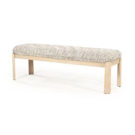 Eleonora Eetkamerbank Lottie - Stof Nori Eikenhout Taupe 143cm