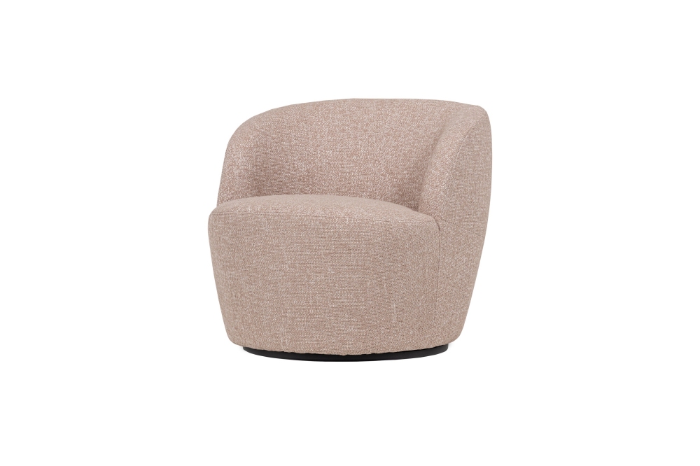 Woood Serra Draaifauteuil – Brave Stof Naturel Melange
