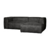 Woood Bean Chaise Longue Bank Rechts - Ecoleer Zwart