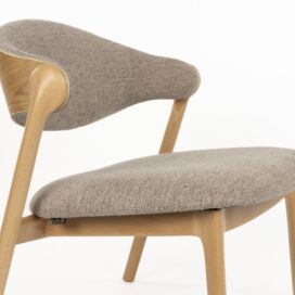 Alternative view of Dutchbone Lounge Chair Fauteuil Babington – Natural Gestoffeerde Zitting