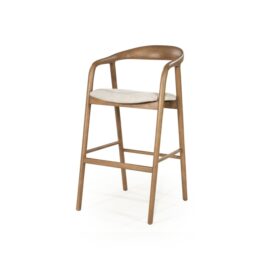 Eleonora Barstoel Rayven - Lichtbruin Essenhout (Zithoogte 75cm)