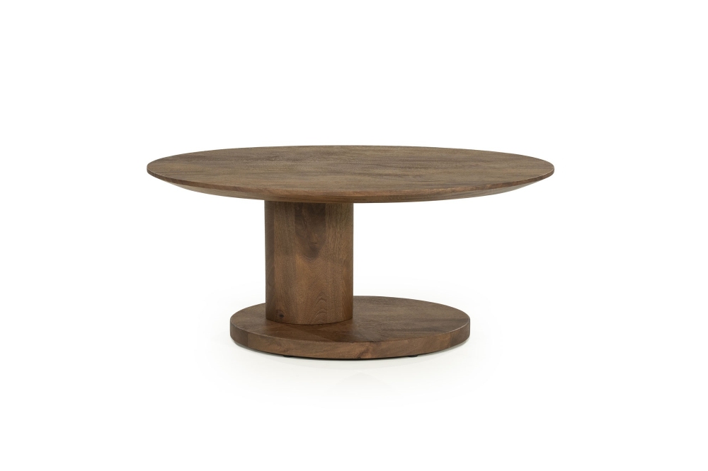 Eleonora Organische Salontafel Novia Small - Mangohout Lichtbruin 90x60cm