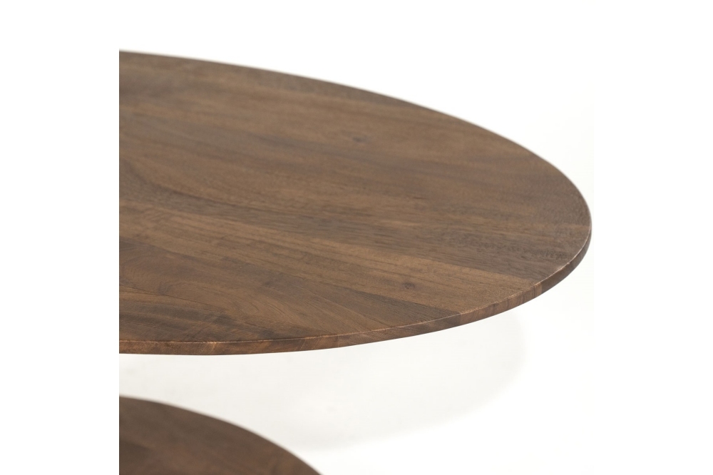 Eleonora Organische Salontafel Novia Small - Mangohout Lichtbruin 90x60cm - Afbeelding 2