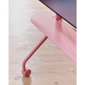 Alternative view of Pedestal Moon Pipe Shelf - Plank Accessoire Bubble Gum