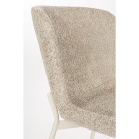 Alternative view of Hip District Eetkamerstoel Marion - Boucle Bruin