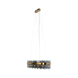 Alternative view of Richmond Interiors Hanglamp Julio - Glas Brushed Gold 100cm