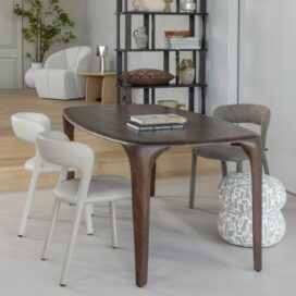 Alternative view of Woood Anic Poef - Grafisch Patroon Zand 40x43cm