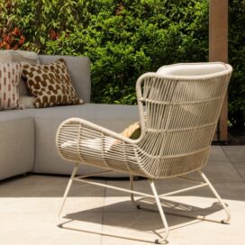 Alternative view of Woood Grace Outdoor Tuin Loungestoel - Staal Touw Zand