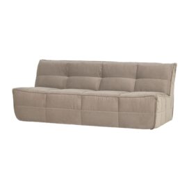 vtwonen Cluster 3-Zits Bank - Velvet Warm Taupe 204cm