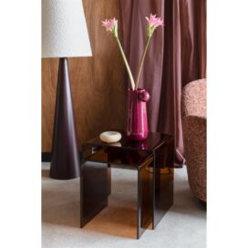 Alternative view of Dutchbone Bijzettafel Vetro - Bruin Glas (Set van 2) 40x45cm