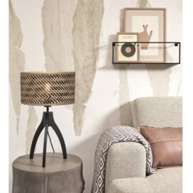 Alternative view of Good&Mojo Tafellamp Java 3-Poot - Naturel Zwart Bamboe 43cm