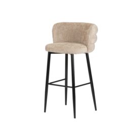 Pole to Pole Barkruk Cloud - Zwart Cream (Zithoogte 80cm)