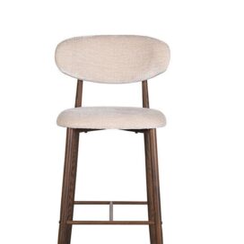 Alternative view of Pole to Pole Barkruk Japandi - Bruin Tan (Zithoogte 80cm)