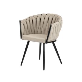 Pole to Pole Eetkamerstoel Wave - Zwart Beige
