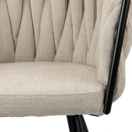 Alternative view of Pole to Pole Eetkamerstoel Wave - Zwart Beige