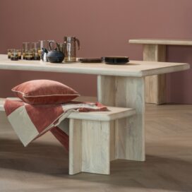Alternative view of Woood Ato Eetbankje - Mangohout Naturel 180x45cm