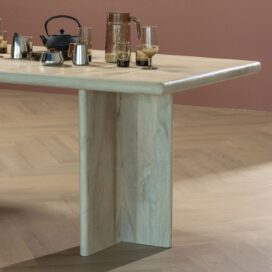 Alternative view of Woood Ato Rechthoekige Eettafel - Mangohout Naturel 180x90cm