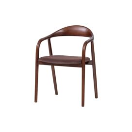 Woood Bran Eetkamerstoel - Beukenhout Velvet Bruin