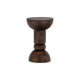 Woood Emel Bijzettafel - Mangohout Donkerbruin 63x40cm