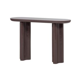 Woood Evara Wandtafel/Sidetable - Hout Hoogglans Donkerbruin 120cm