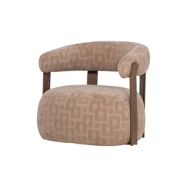 Woood Foon Fauteuil - 3D Structuurstof Zand