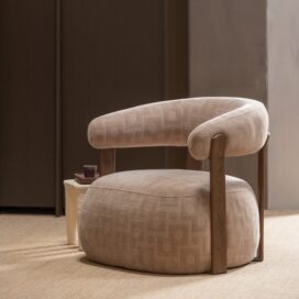 Alternative view of Woood Foon Fauteuil - 3D Structuurstof Zand