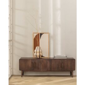 Alternative view of Woood Liya TV-Meubel – Mangohout Donkerbruin 150cm