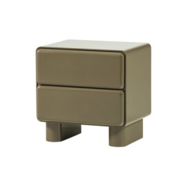 Woood Lustra Ladekast 2-Lades Nachtkastje - Hout Hoogglans Groen 43x57cm