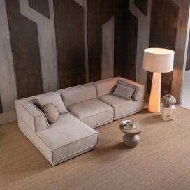 Alternative view of Woood Manu Chaise Longue Bank Links - Grove Chenille Naturel 286cm