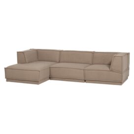 Woood Manu Chaise Longue Bank Links - Teddy Taupe 286cm