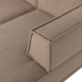 Alternative view of Woood Manu Chaise Longue Bank Rechts - Teddy Taupe 286cm