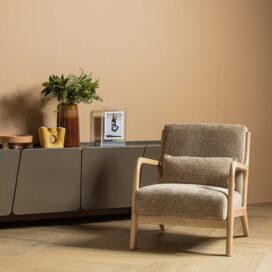 Alternative view of Woood Mark Fauteuil - Chenille Zand