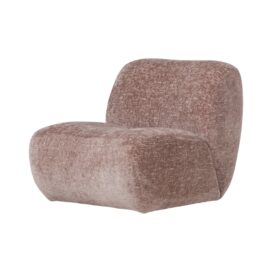 Woood Nomu Fauteuil - Craquele Velvet Lichtroze