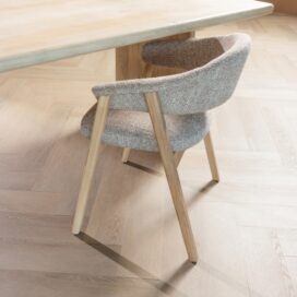 Alternative view of Woood Tunar Eetkamerstoel - Eikenhout Fling Stof Naturel