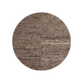Woood Vloerkleed Rond Efia - Bruin Melange Wol Katoen 200cm