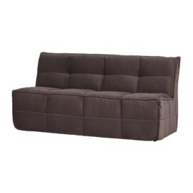 vtwonen Cluster Eetbankje met Rugleuning - Velvet Chocolade Bruin 164cm
