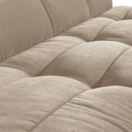 Alternative view of vtwonen Cluster Eetbankje met Rugleuning - Velvet Zacht Beige 164cm