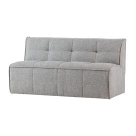 vtwonen Cluster Eetbankje met Rugleuning - Boucle Warm Grijs 164cm