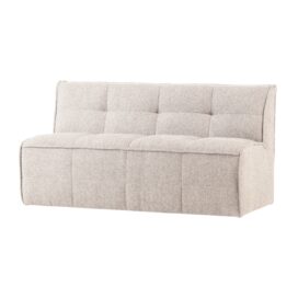 vtwonen Cluster Eetbankje met Rugleuning - Boucle Zand Beige 164cm