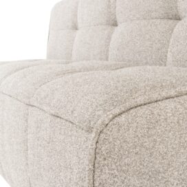 Alternative view of vtwonen Cluster Eetbankje met Rugleuning - Boucle Zand Beige 164cm