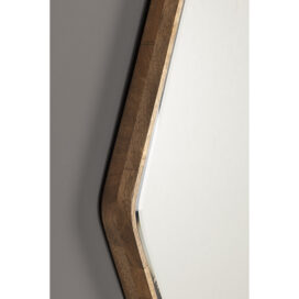 Alternative view of Dutchbone Organische Spiegel Bryn - Rubberhout Bruin 50x42cm