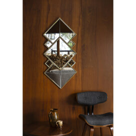 Alternative view of Dutchbone Spiegel Miyu - Metaal Goud 107x51cm