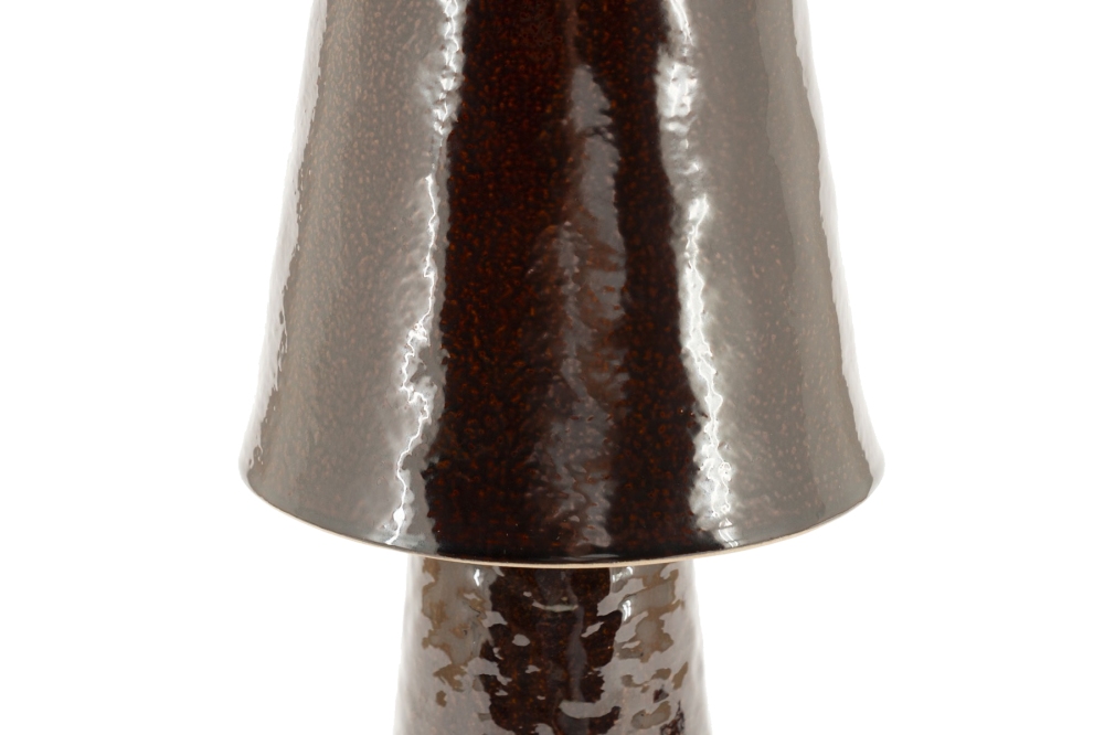 By-Boo Tafellamp Clayton - Small Bruin 41cm - Afbeelding 2
